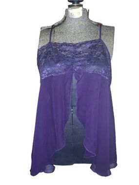 Women's Easy Solution Purple Chemise Sleepwear Size XL